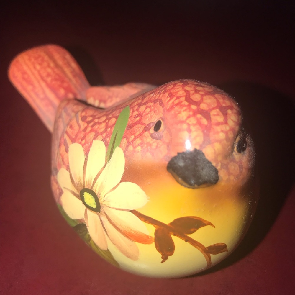 Small ceramic painted bird - Picture 2 of 5